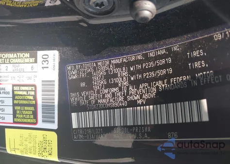 2017 Toyota Sienna Se Premium 8 Passenger from USA, damaged, VIN 5TDXZ3DC0HS890440